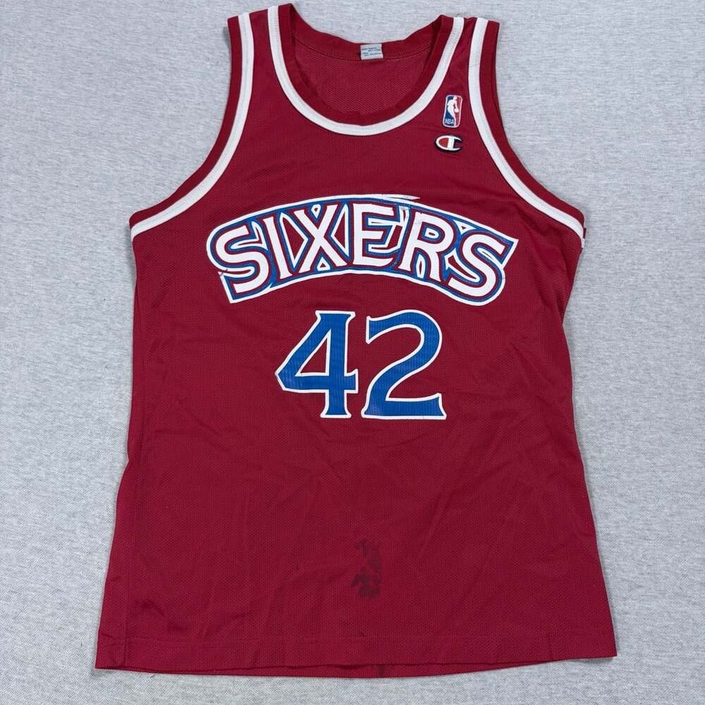 Champion Philadelphia 76ers Jerry Stackhouse 42 Jersey Red